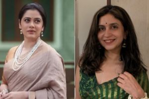 Marathi actress Girija Oak Godbole talking about her father-in-law Shrirang Godbole
