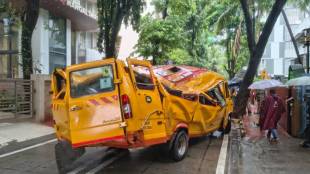 Chembus tree collapse school bus accident student death | Mayor Ritu Tawde rejects BMC inquiry report | Vihan Shrivastava Chembur tree fall victim | Mumbai Municipal Corporation tree cutting safety controversy