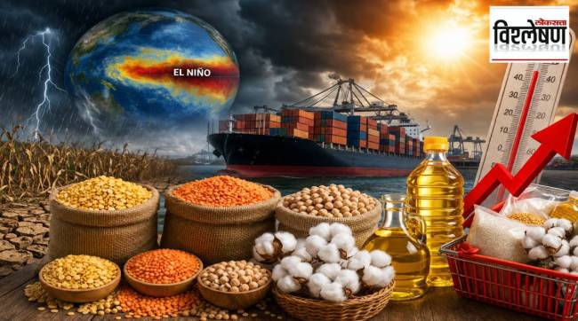 El Nino impact on India's agriculture weak monsoon affecting pulses edible oil and cotton production with rising imports