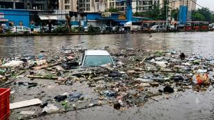 Kalyan Shilphata road waterlogging traffic updates | MNS leader Raju Patil protest Kalyan Shil road | Manpada chowk metro work traffic jam | MSRDC MMRDA illegal construction Kalyan Shilphata