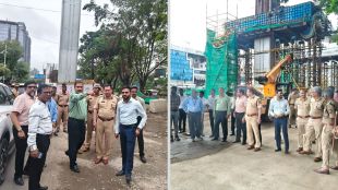 Sant Tukaram Maharaj Palkhi Sohala routes in Pimpri | Pune Metro barricades removed for Ashadhi Wari | संत तुकाराम महाराज पालखी सोहळा पिंपरी चिंचवड | पालखी मार्गावरील मेट्रोचे बॅरिकेड्स आणि संरक्षक जाळ्या