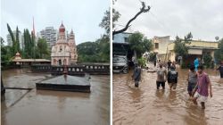 PCMC Flood : पिंपरी-चिंचवडमध्ये पूरस्थिती! मोरया गोसावी मंदिर पाण्याखाली, चिखलीतून १०० कुटुंबांचे स्थलांतर