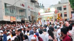 Sant Dnyaneshwar Palkhi Sohala : आळंदीतील इंद्रायणीच्या नवीन पुलावरून माउलींची पालखी पुण्याकडे मार्गस्थ
