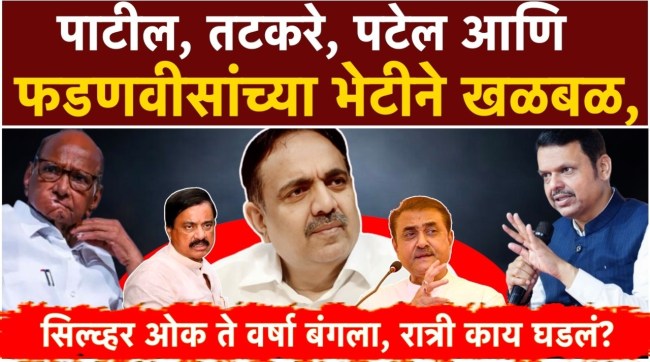 Jayant Patil say about the discussion held during the meeting with devendra fadnavis