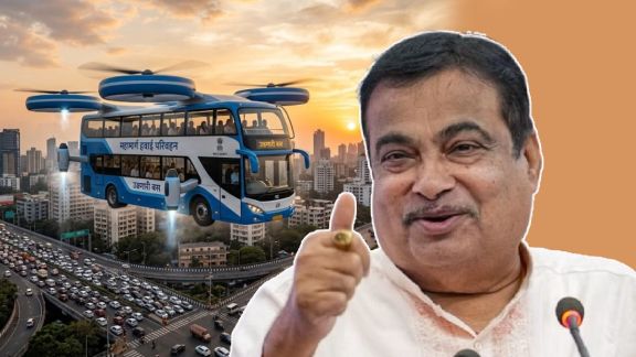 Nitin Gadkari flying bus announcement news