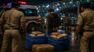 Panvel police drug raid | Ganja seized near Panvel railway station | Navi Mumbai crime branch narcotics raid | Mumbai youth arrested with drugs