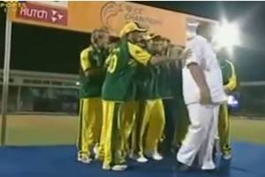 australian team after winning champions trophy pushed sharad pawar