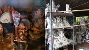 Pen Ganesh Murti Flood Loss in Raigad | Maharashtra Ganeshotsav News update on Pen flood | पेण पुरामध्ये वाहून गेलेल्या गणेशमूर्तींचे नुकसान | महाराष्ट्र गणेशोत्सव बातमी पेण पूर परिस्थिती