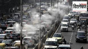 Air pollution PM 2.5 particles affecting human kidney function, highlighting the health risks of long-term air pollution exposure