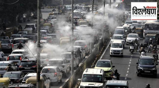 Air pollution PM 2.5 particles affecting human kidney function, highlighting the health risks of long-term air pollution exposure