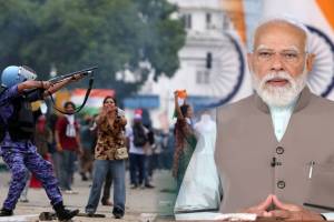 pm modi parliament march violence reaction | kiren rijiju nda meeting statement delhi protest | पीएम मोदी संसद मोर्चा हिंसाचार प्रतिक्रिया | किरण रिजीजू एनडीए बैठक विधान दिल्ली आंदोलन