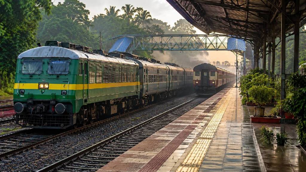 Shrikant Shinde writes to Ashwini Vaishnaw | Sawantwadi railway station Garib Rath express halt demand | Konkan railway network development updates | Maharashtra political news today updates Shrikant Shinde writes to Ashwini Vaishnaw | Sawantwadi railway station Garib Rath express halt demand | Konkan railway network development updates | Maharashtra political news today updates