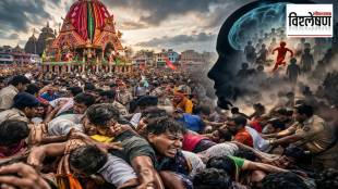 Millions of devotees gathered during the Jagannath Rath Yatra in Puri, illustrating crowd psychology and the risks of overcrowding