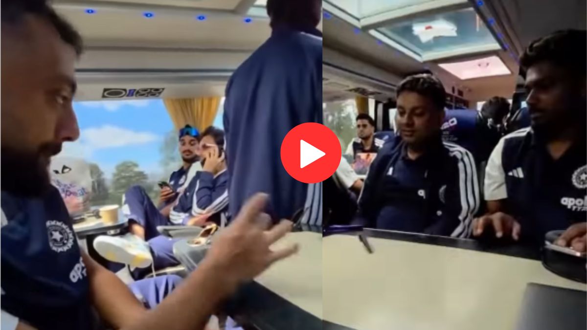 Team India: टीम बसमध्ये ‘Pen फाईट’चा थरार; संजू अन् वरुणचा ‘हा’ खास Video पाहून तुम्हालाही शाळेचे दिवस आठवतील