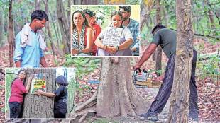 Uttarakhand Rishikesh Bhaniyawala highway project updates | Pushkar Singh Dhami stops tree cutting Uttarakhand | Environment activist protest in Dehradun Sat Mode | Rahul Gandhi meets environment protesters in Uttarakhand