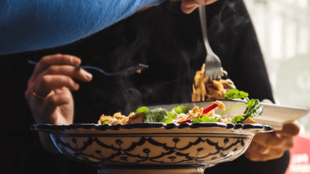 When did people stop eating with their hands