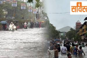 Vasai Virar flood situation during monsoon | Urbanization and wetland encroachment in Palghar | Destruction of Harit Vasai due to illegal construction | Natural drainage blocked causing waterlogging in Maharashtra