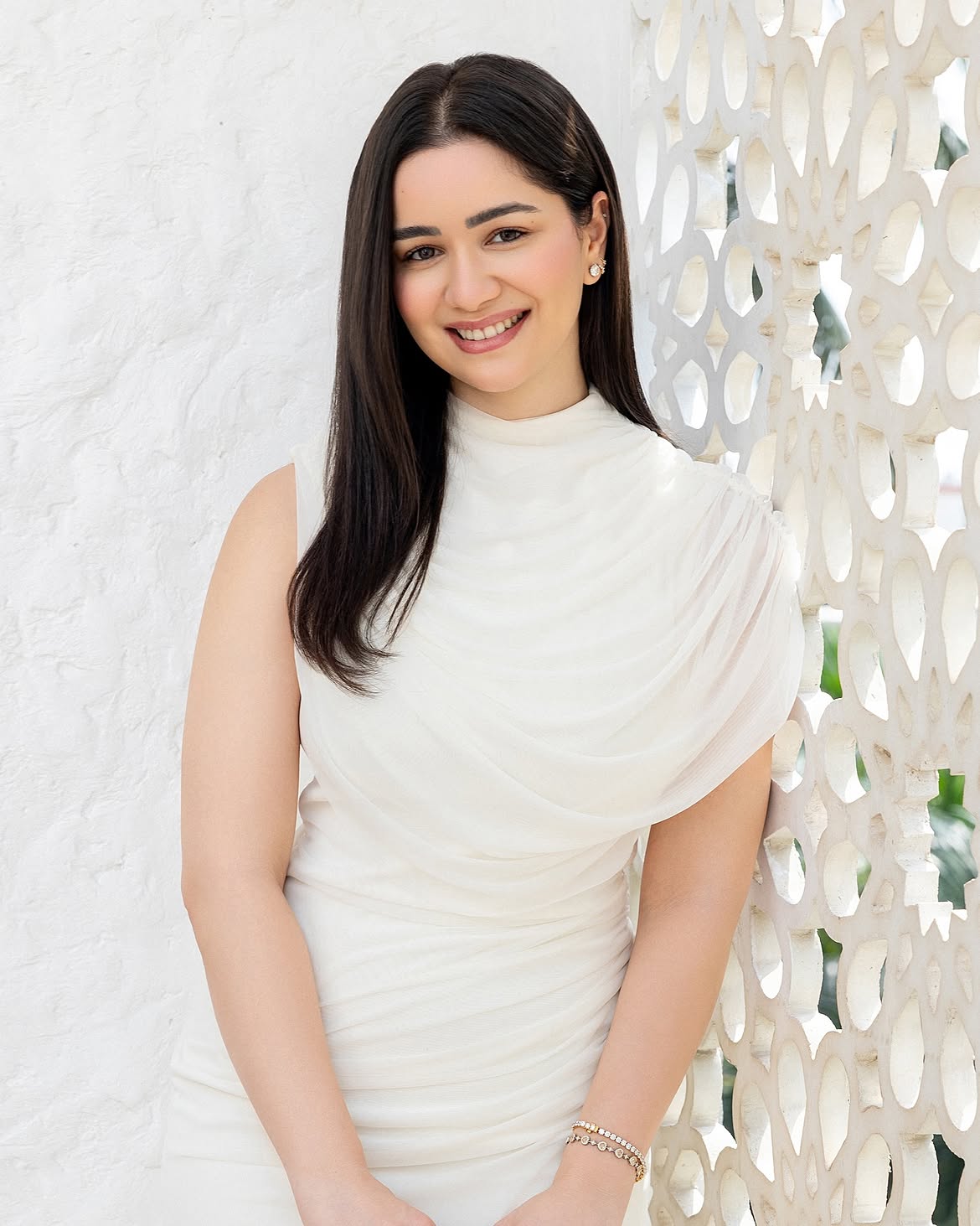 Sara Tendulkar red strapless top