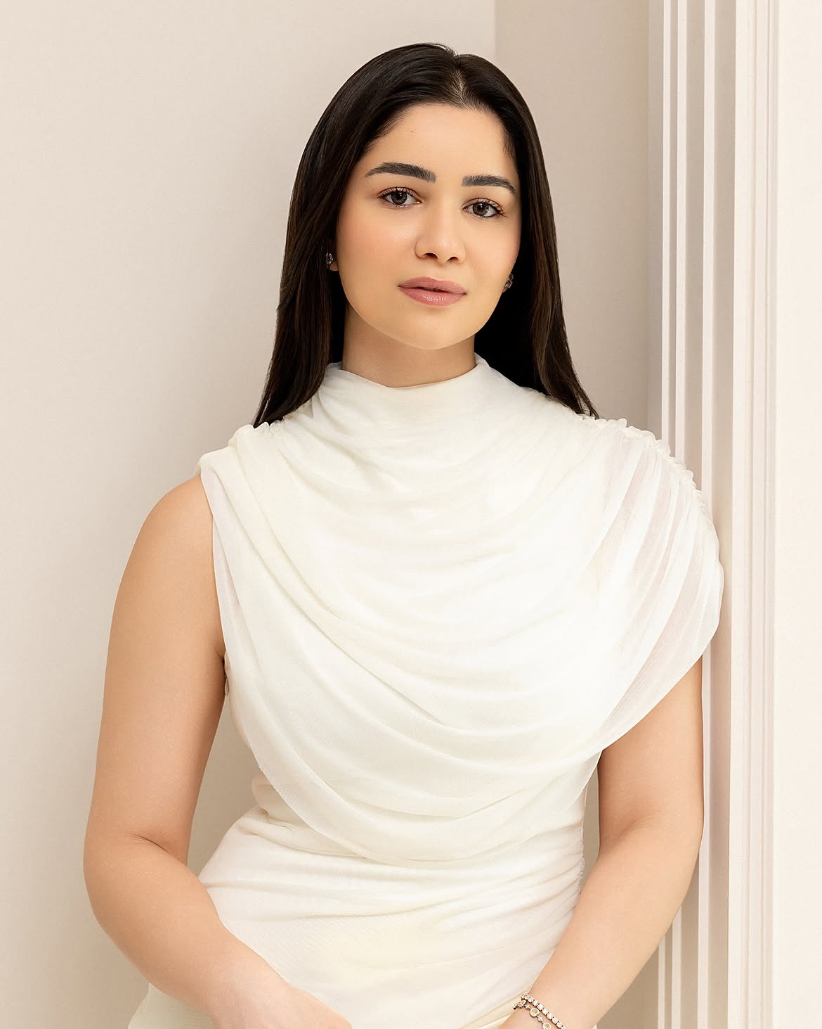Sara Tendulkar red strapless top