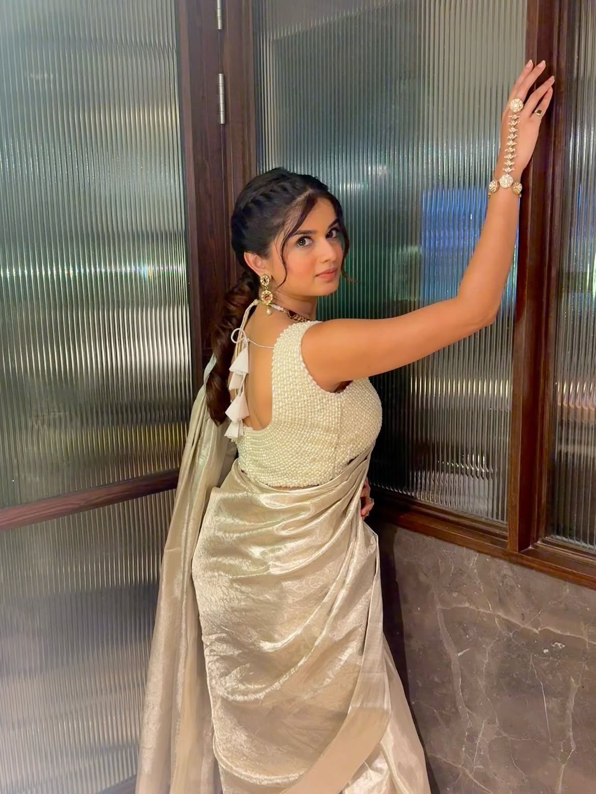 Hemal Ingle stuns in traditional saree photo shoot