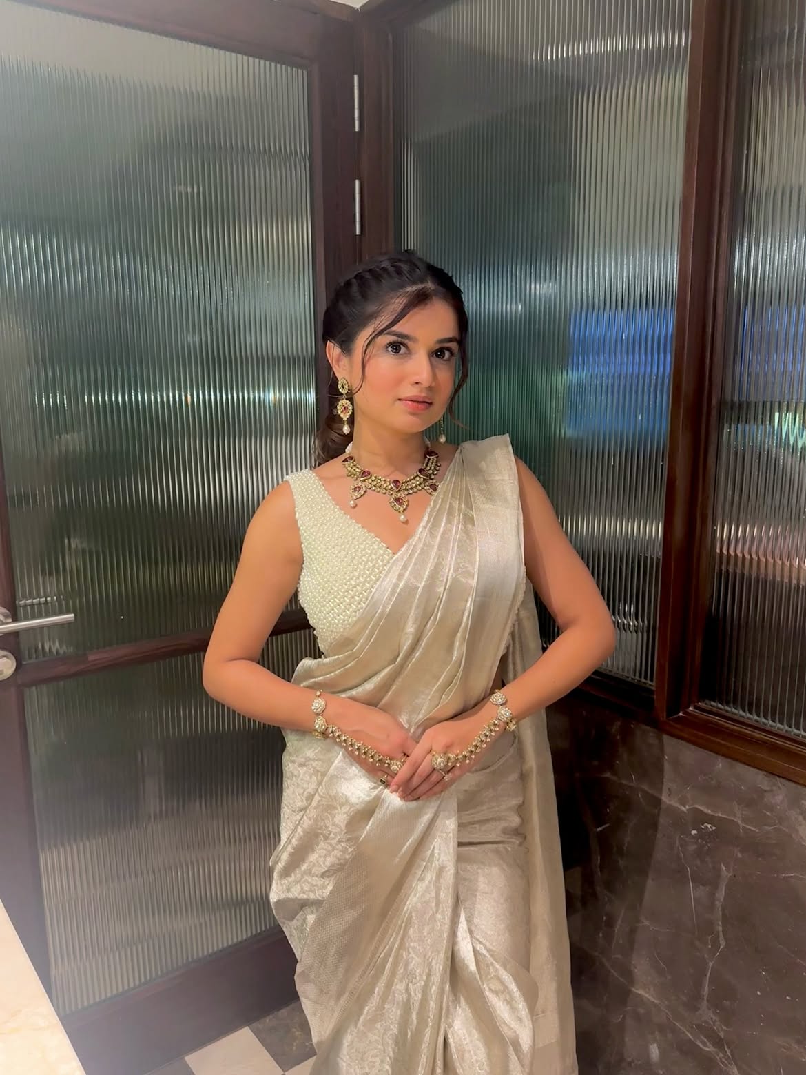 Hemal Ingle stuns in traditional saree photo shoot