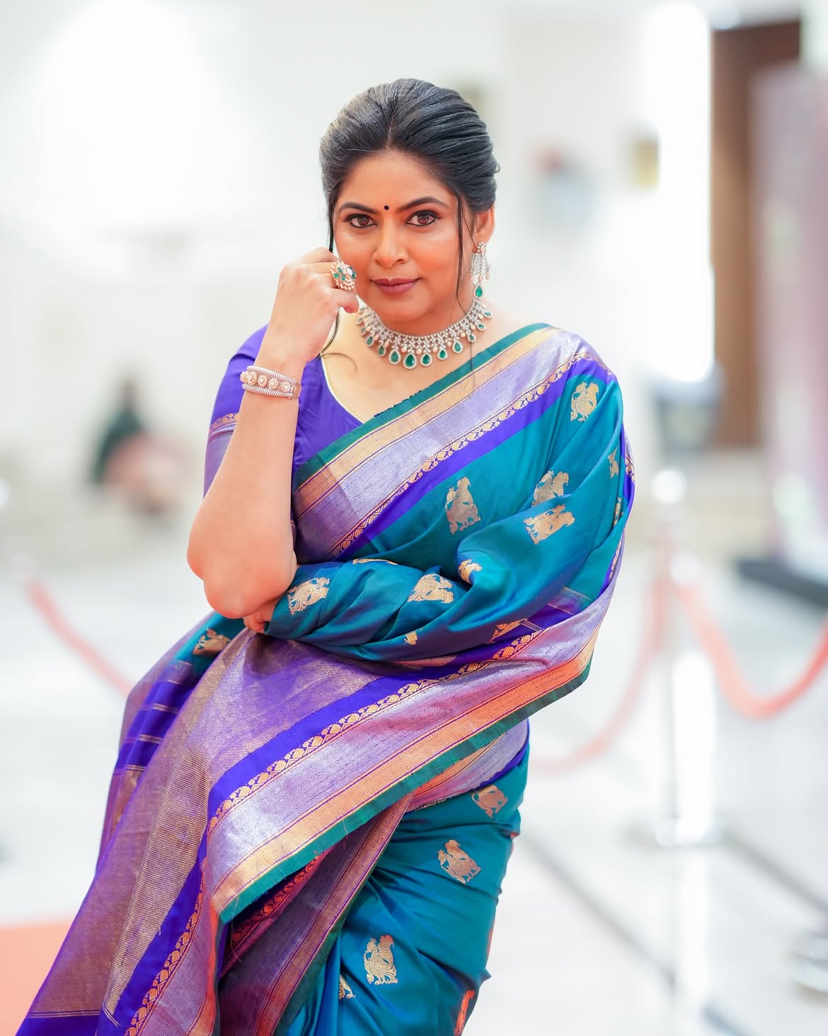 Shweta Shinde pink saree photos