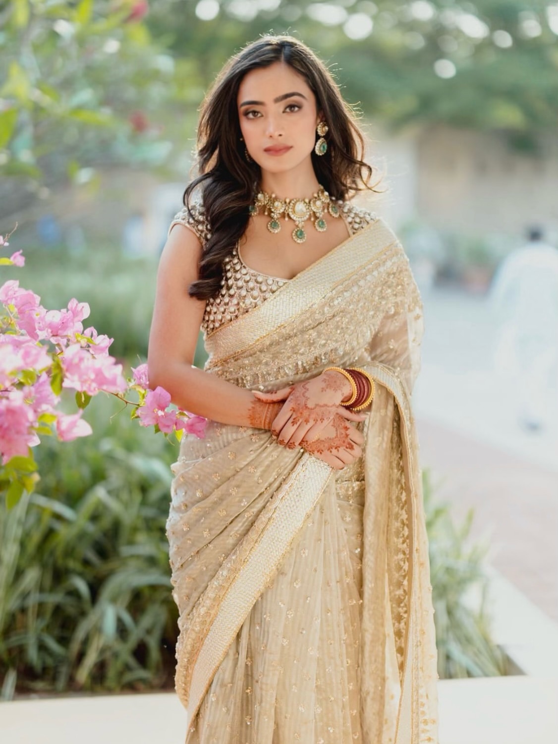 Rutuja Pawar saree look