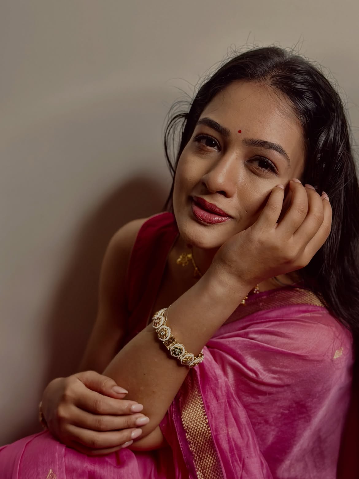 Girija Prabhu saree look