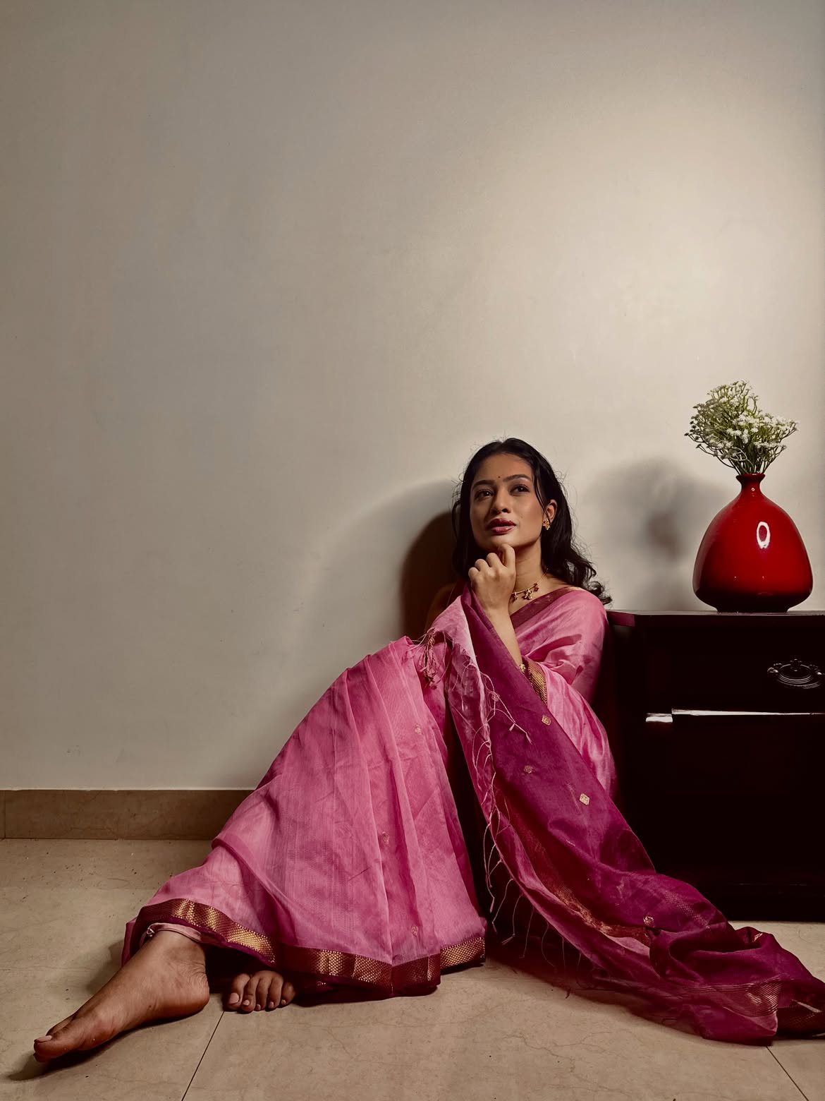 Girija Prabhu saree look