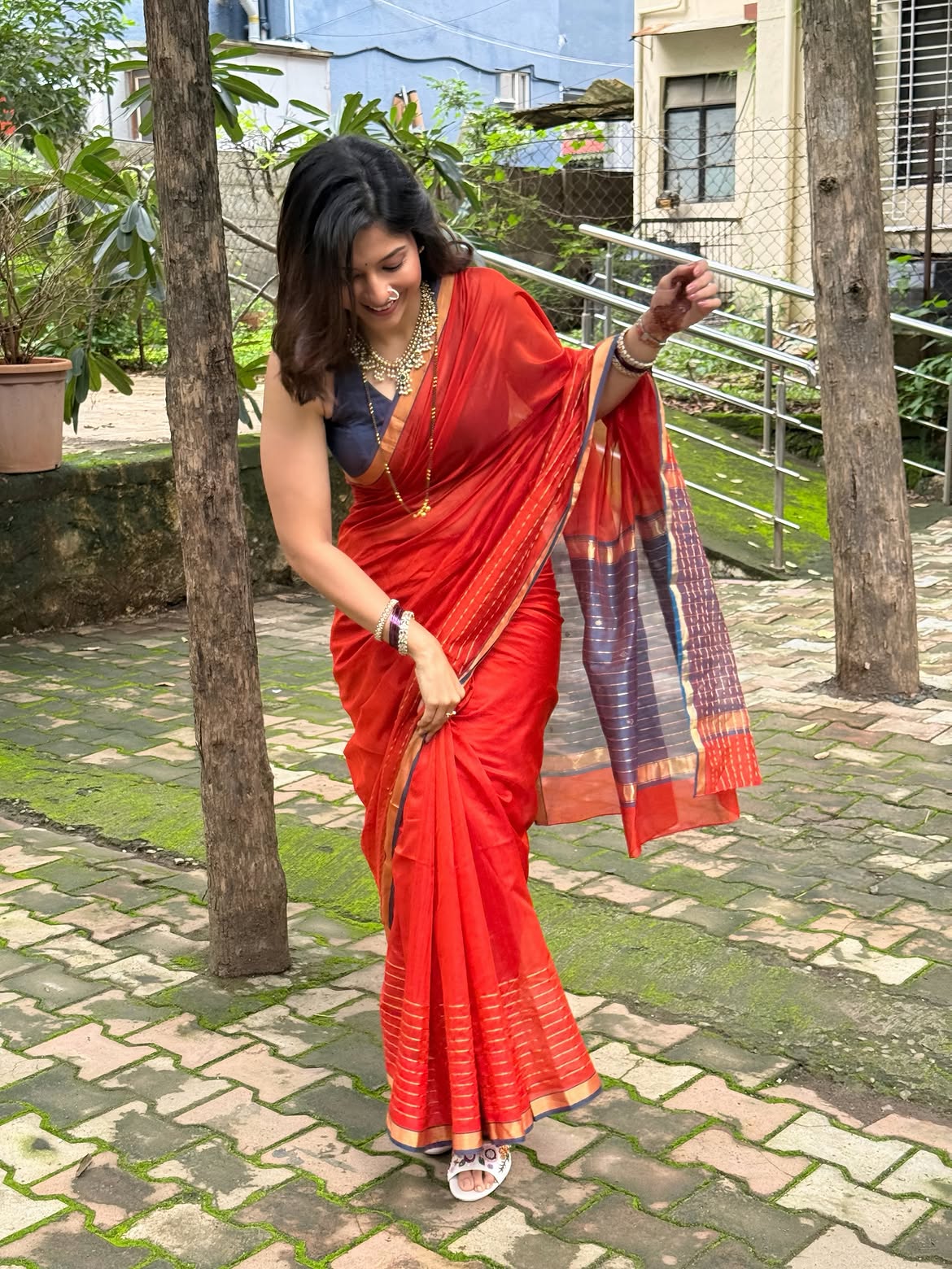 Sharvari Kulkarni Borkar saree photos