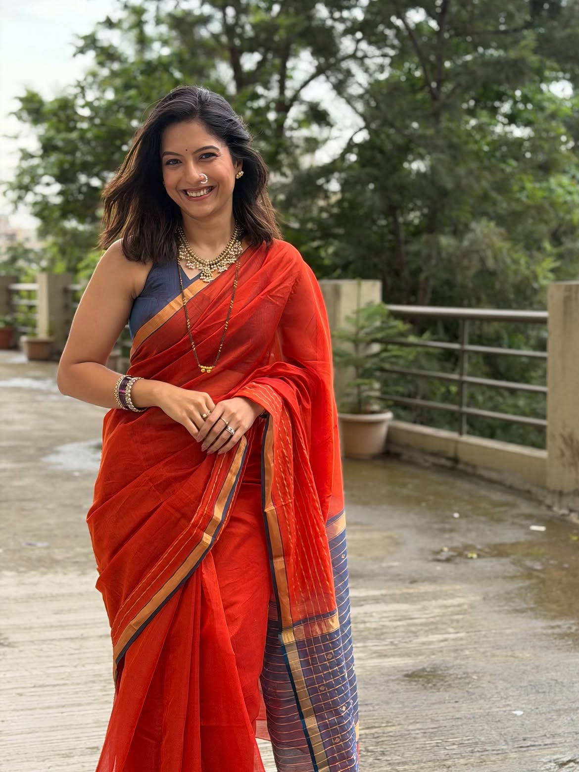 Sharvari Kulkarni Borkar saree photos