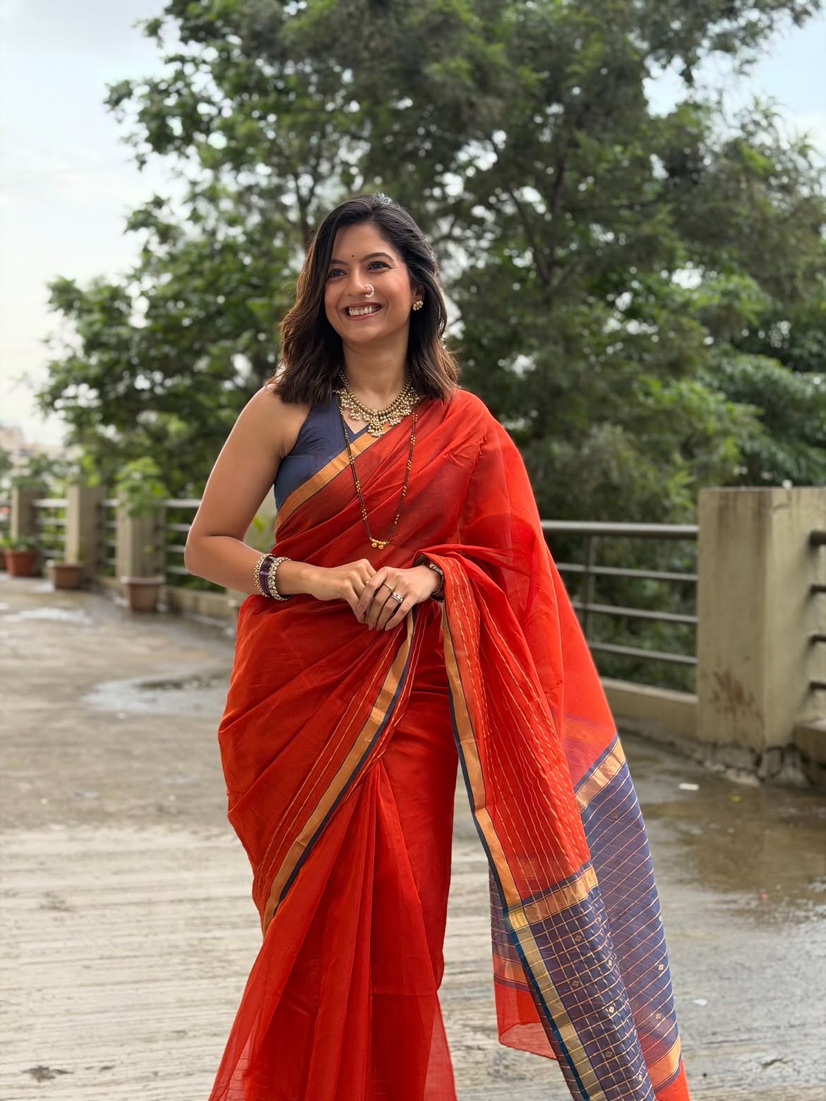 Sharvari Kulkarni Borkar saree photos