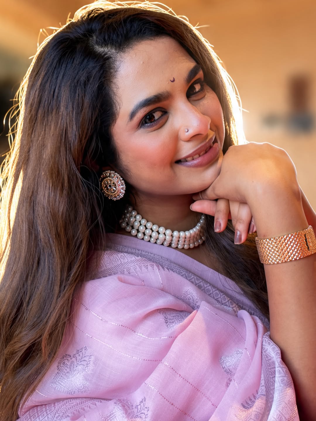 Amruta Dhongade green saree look