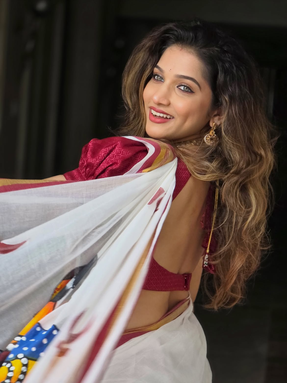 Jahnvi Killekar Narali Purnima look