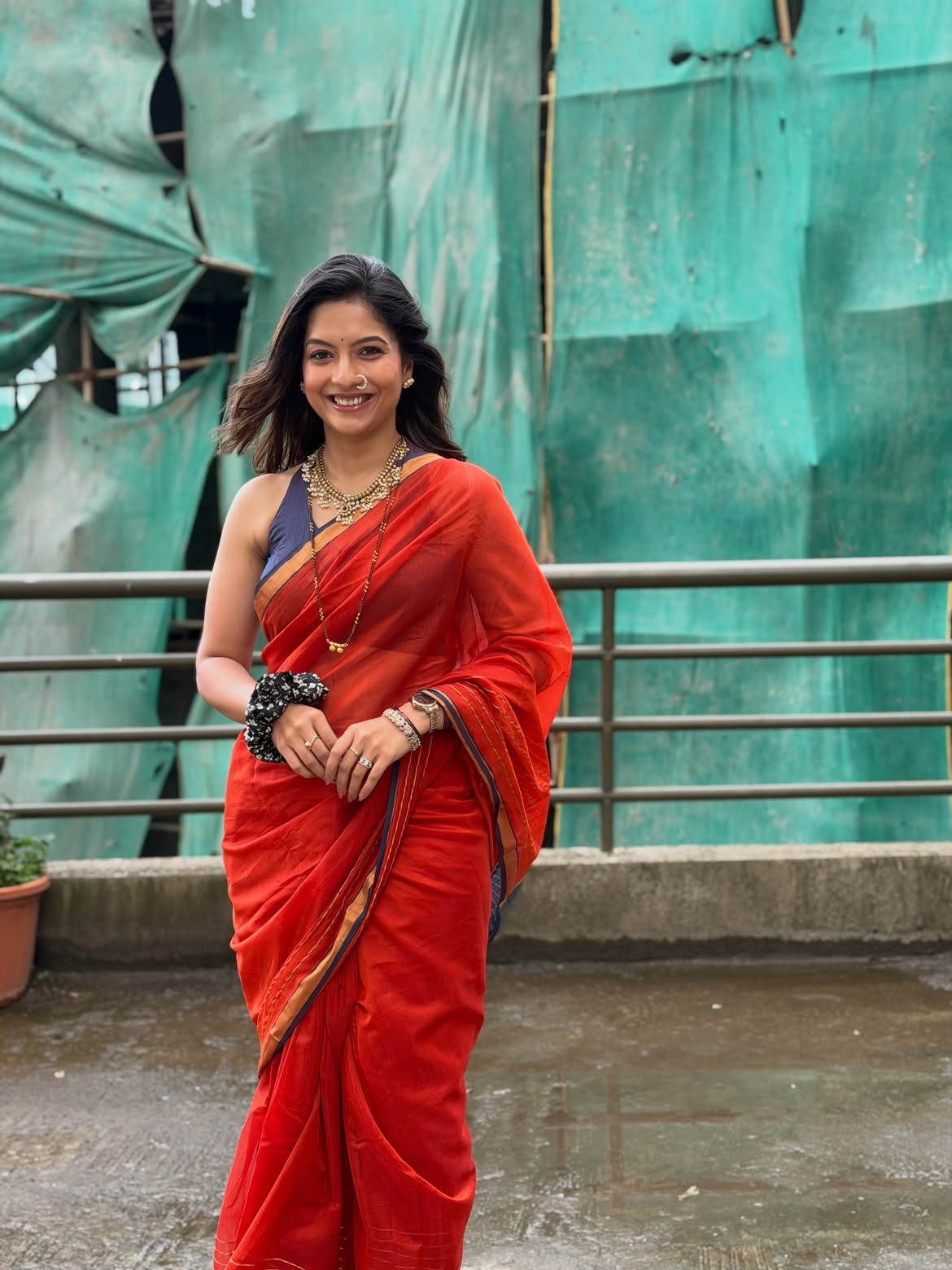 Sharvari Kulkarni Borkar saree photos