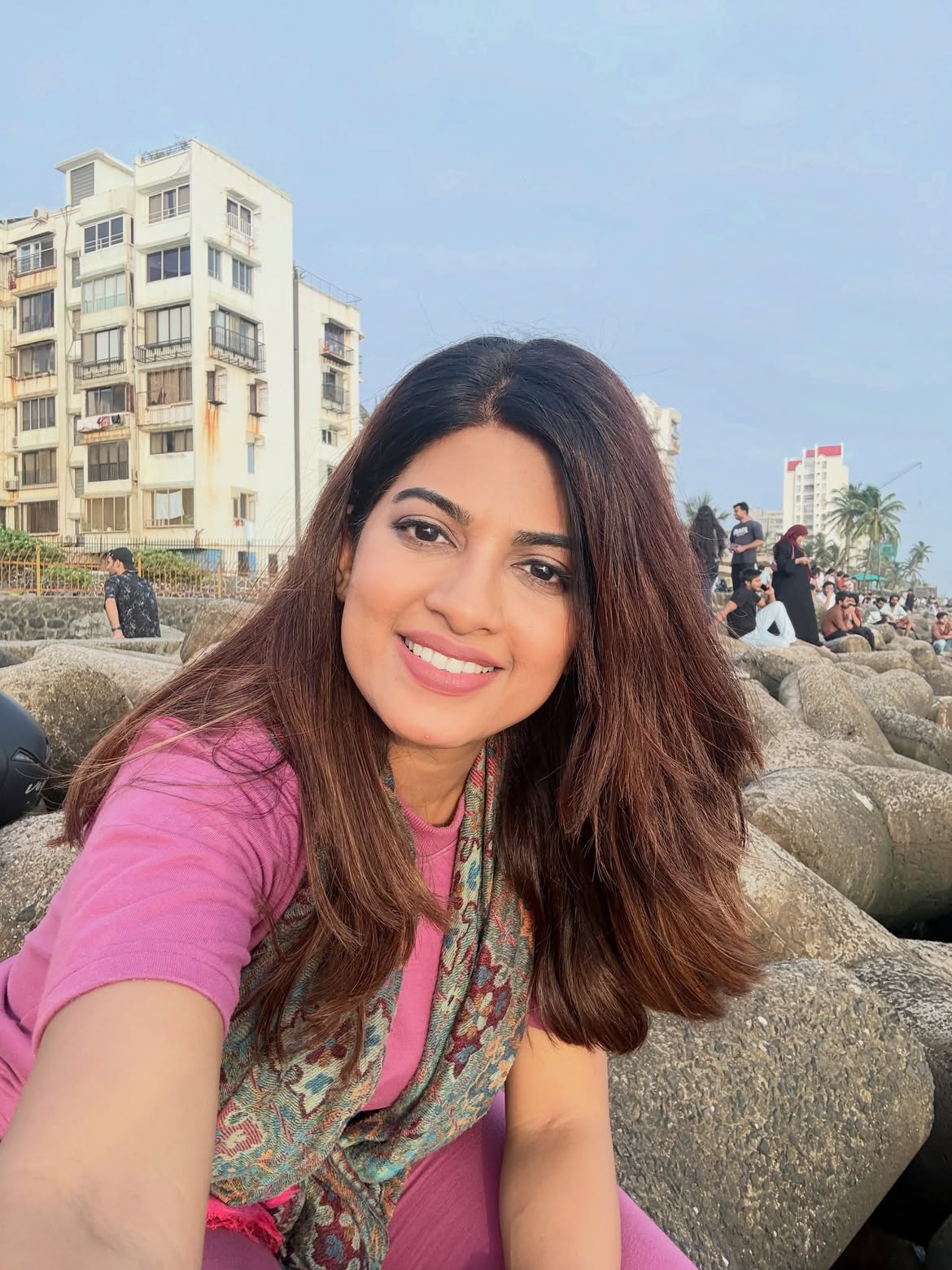 Dhanashree Kadgaonkar Versova beach photos