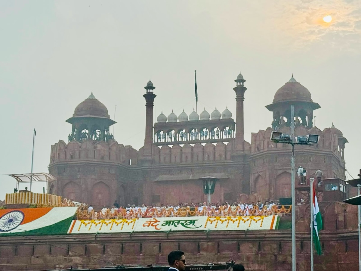 Parth Pawar fiance Kynat Dara at red fort