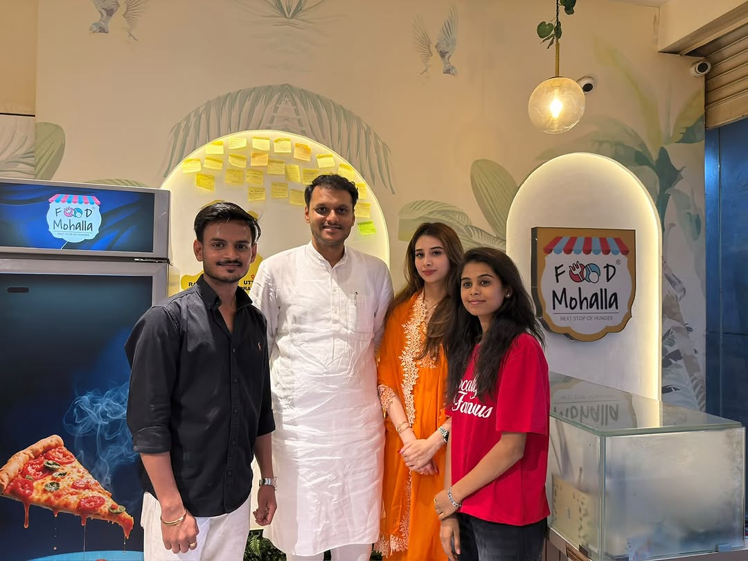 Yugendra Pawar visits Morgaon Temple