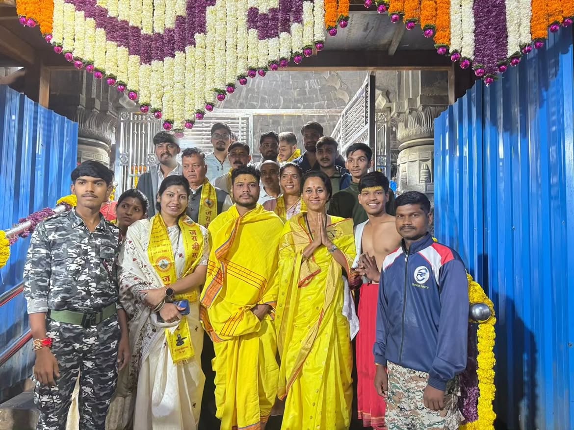 Supriya Sule Someshwar temple Baramati