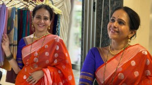 Photos: ‘आमच्या लाडक्या नाईक बाई’ मालिकेतील ऐश्वर्या नारकर यांचा केशरी साडीतील खास लूक