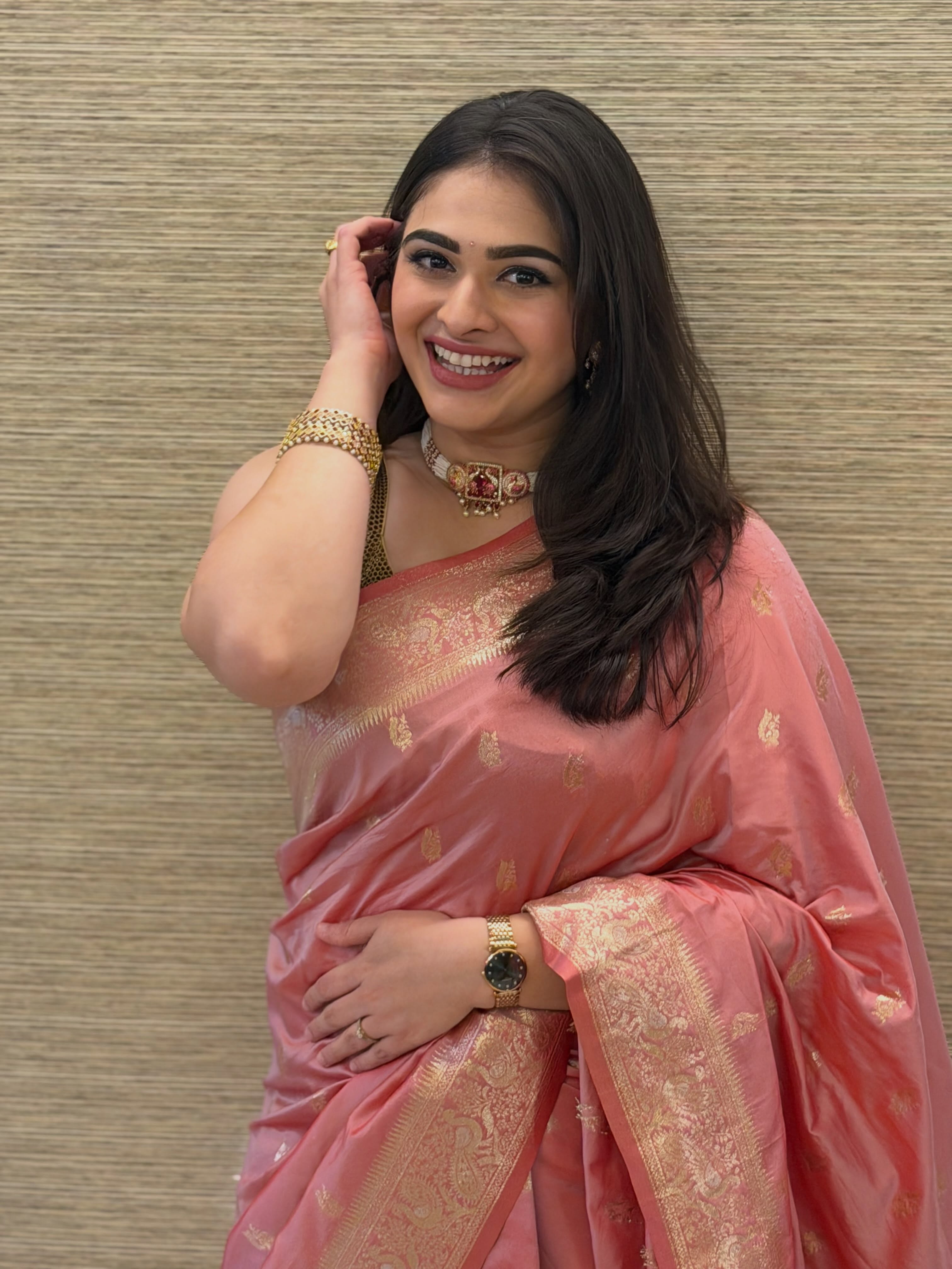 Aishwarya Shete Banarasi Saree Look