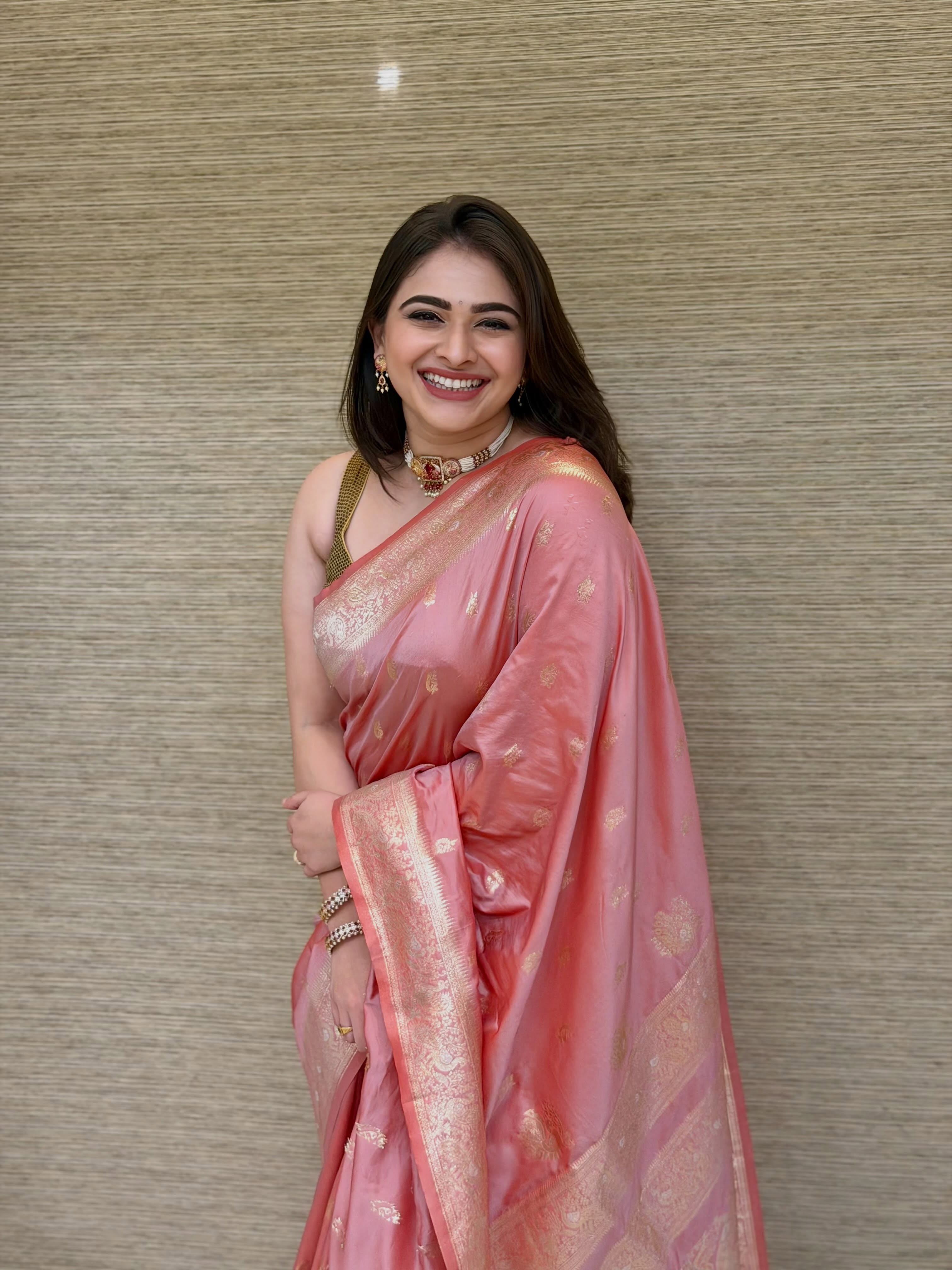 Aishwarya Shete Banarasi Saree Look