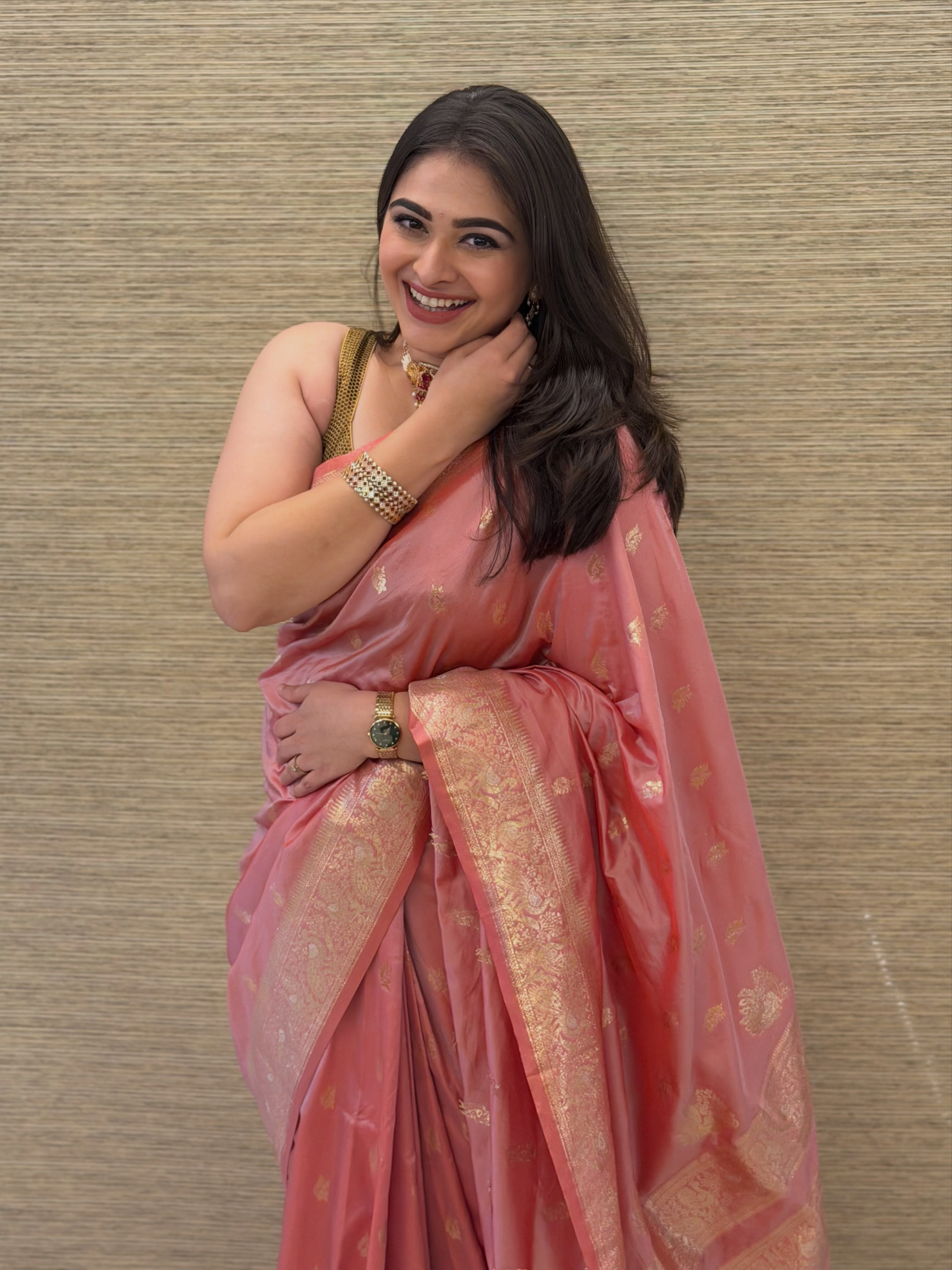 Aishwarya Shete Banarasi Saree Look
