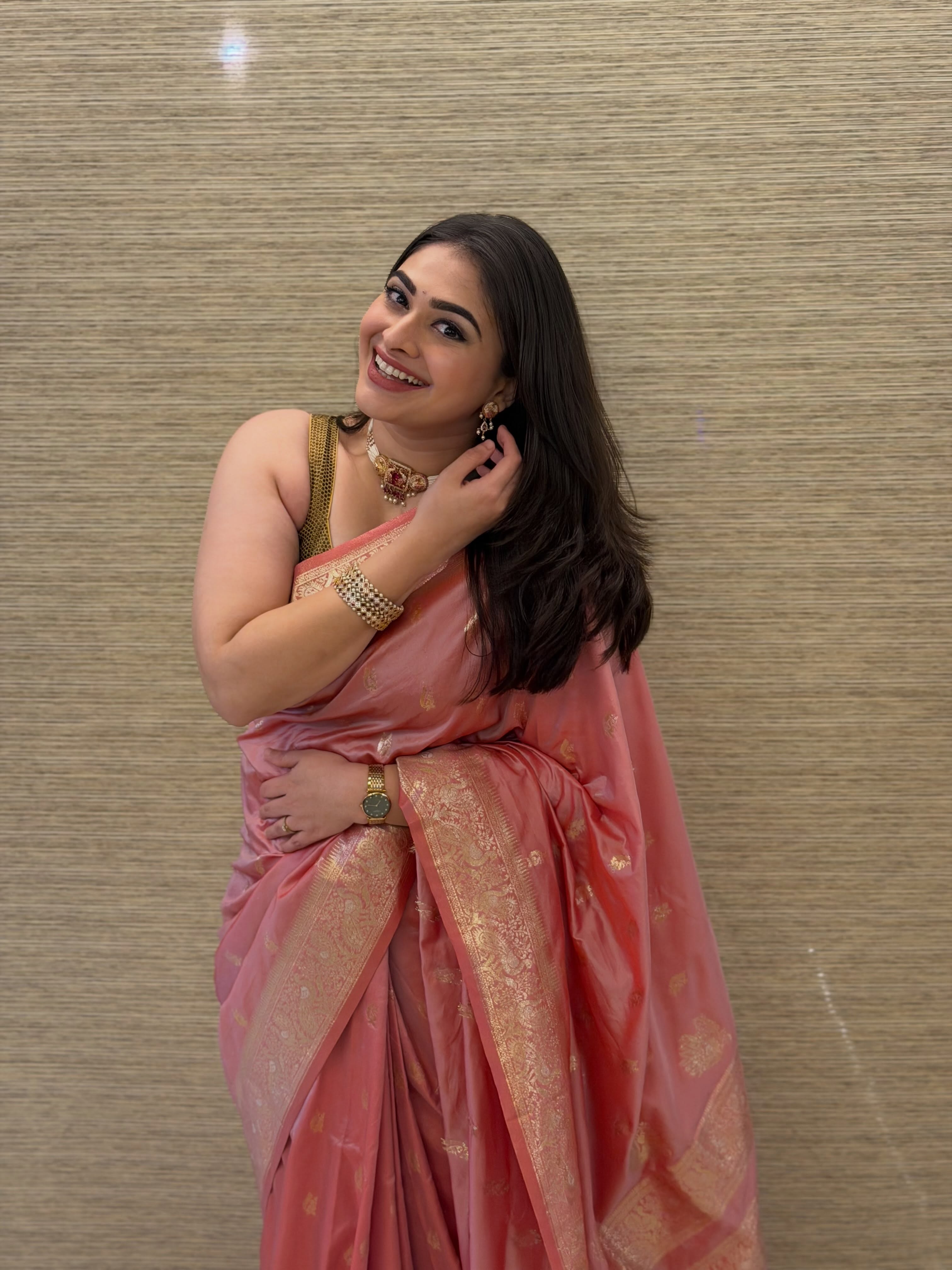 Aishwarya Shete Banarasi Saree Look