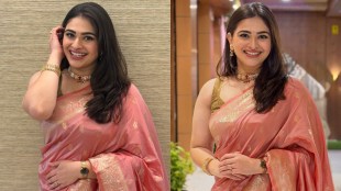 Aishwarya Shete Banarasi Saree Look