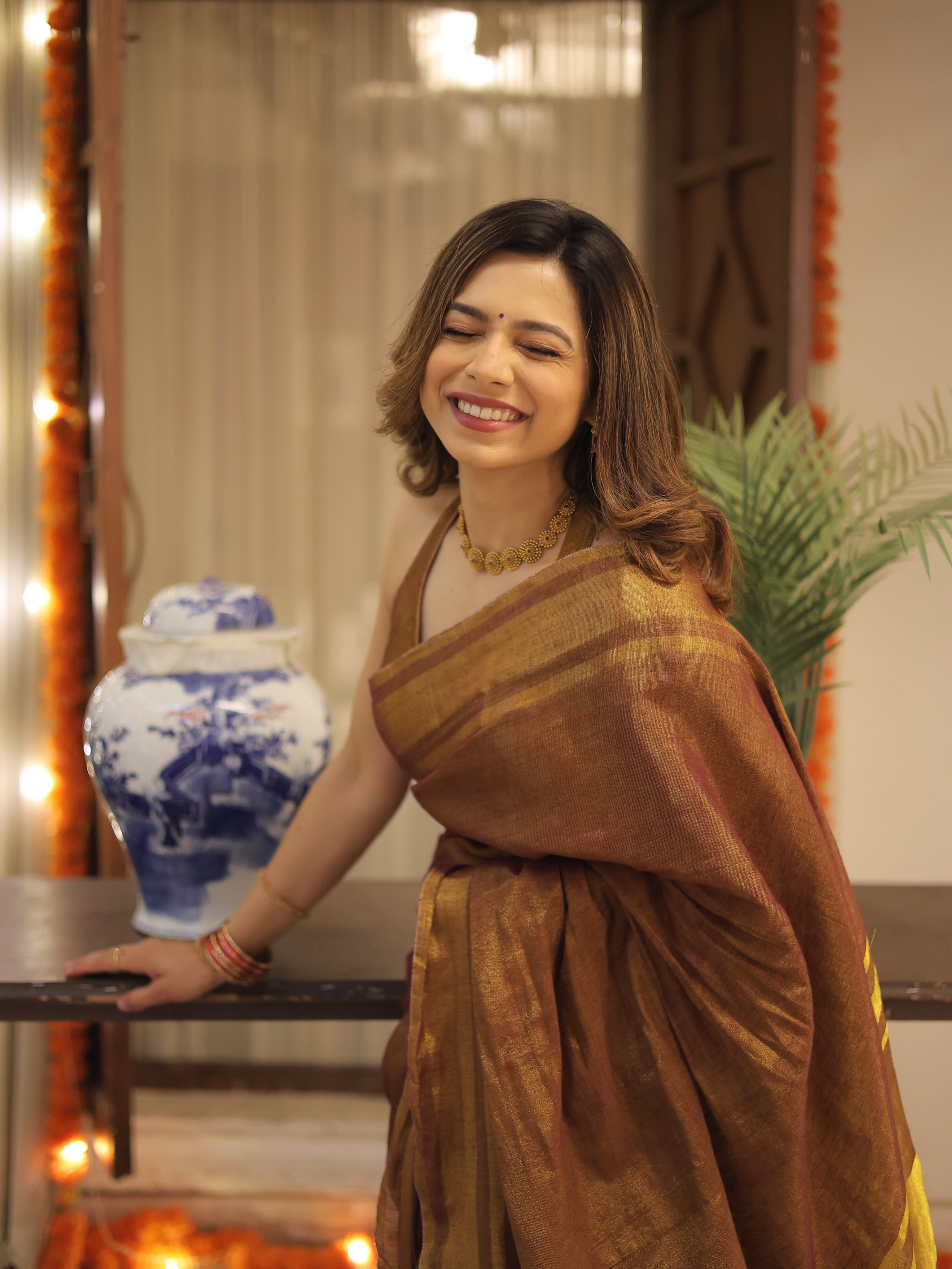 Anagha Atul Bhagare Saree Look