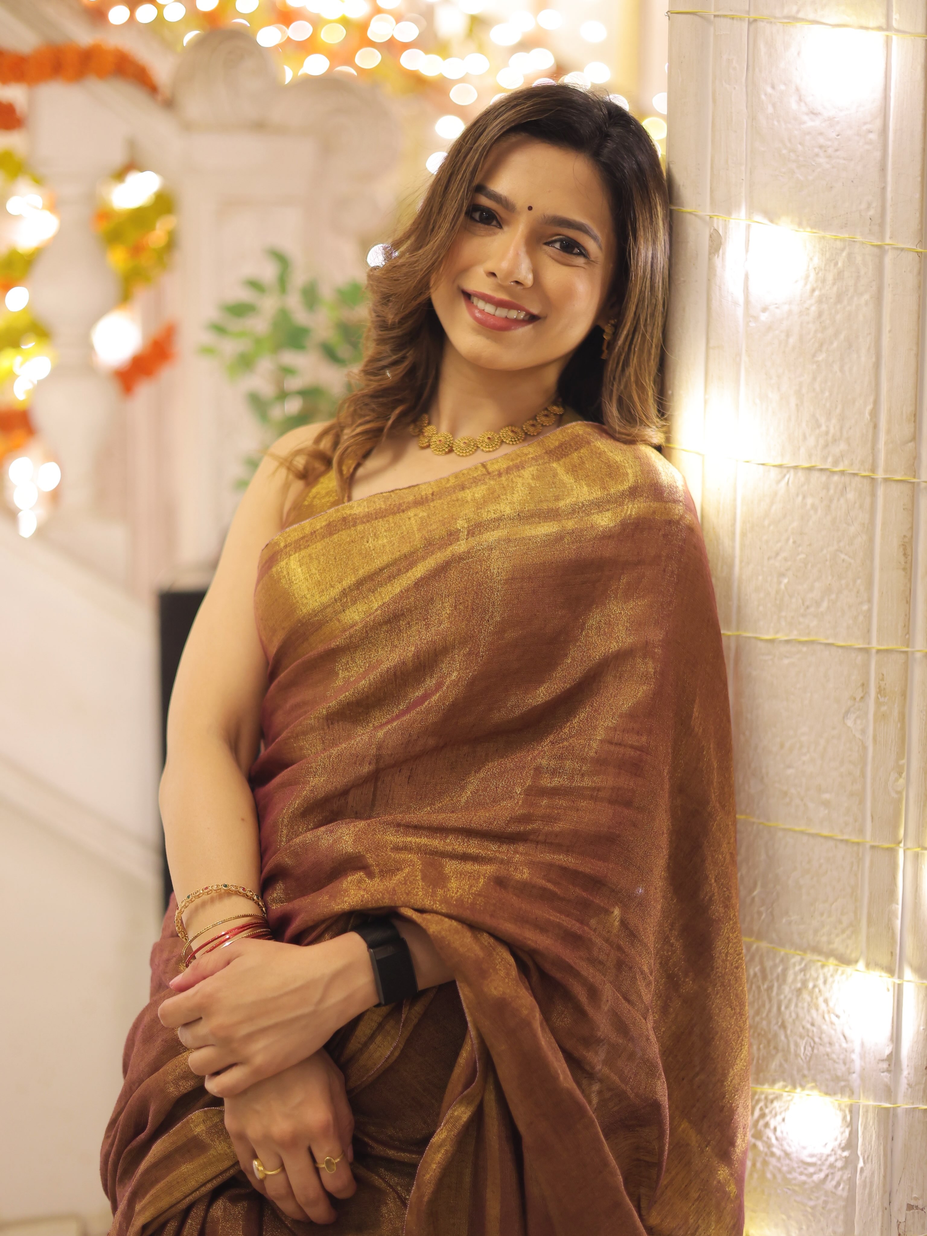 Anagha Atul Bhagare Saree Look