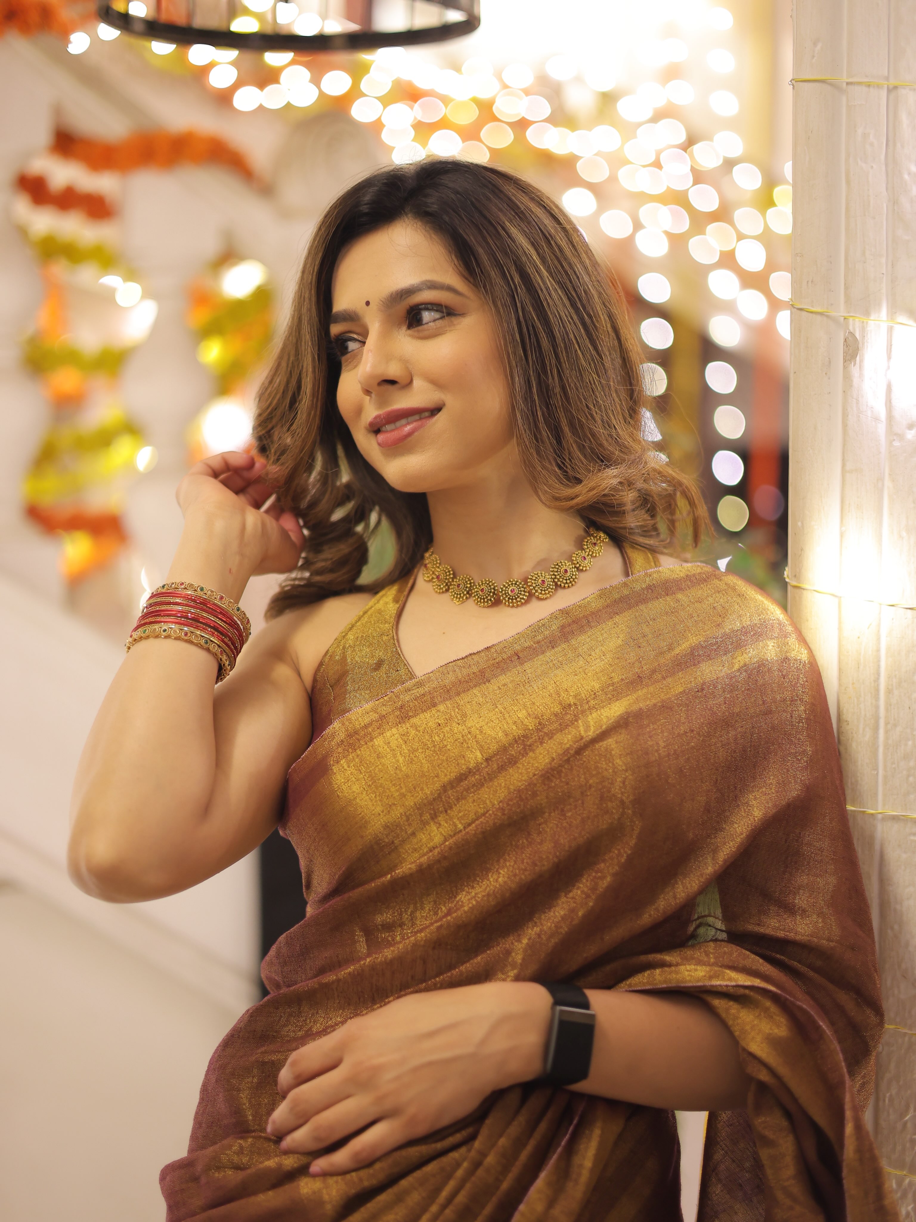 Anagha Atul Bhagare Saree Look