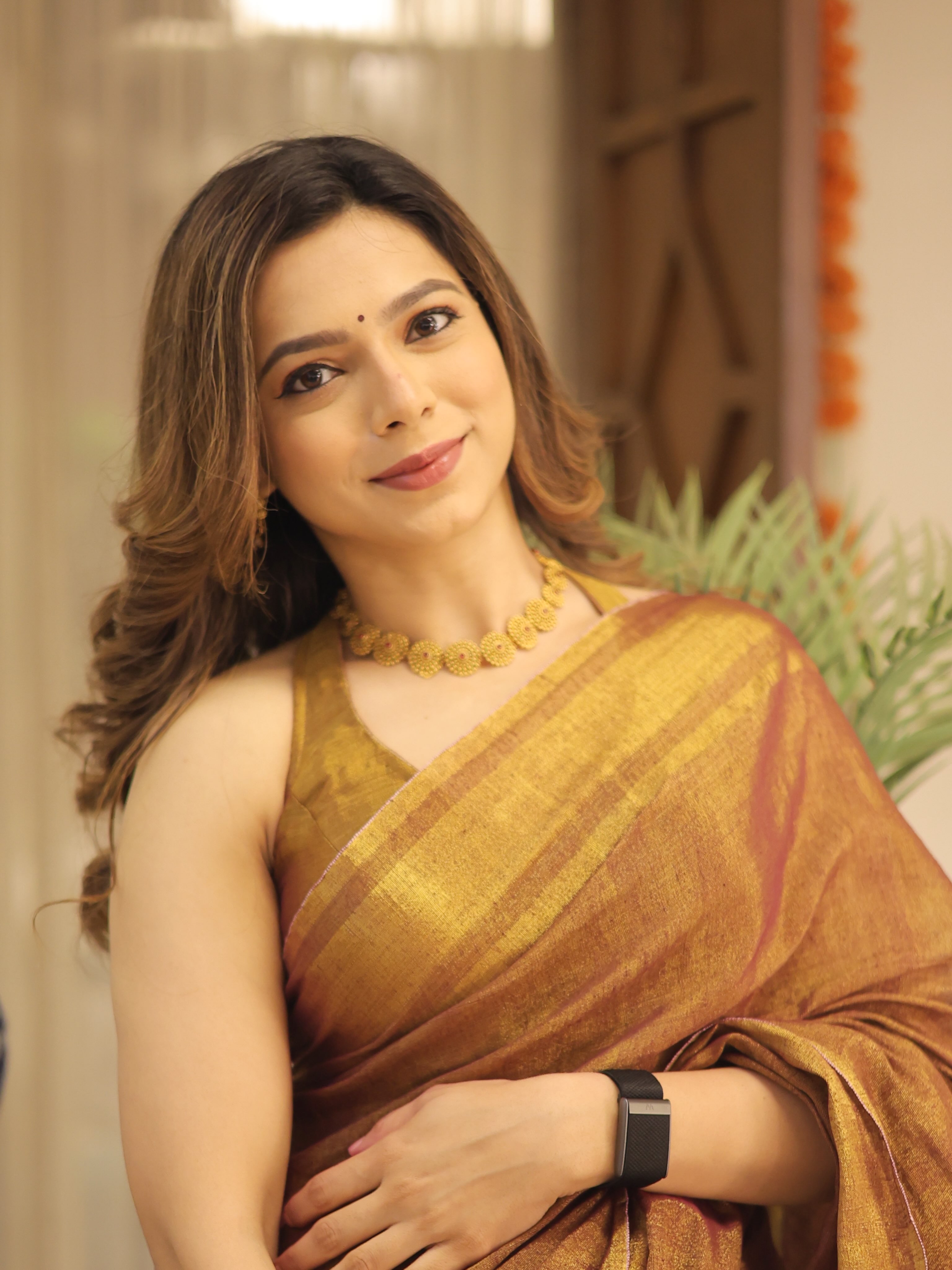 Anagha Atul Bhagare Saree Look
