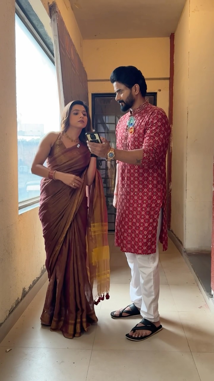 Anagha Atul Bhagare Saree Look